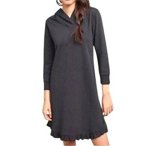 Anthropologie Sunday Avery Hooded Grey Dress XS